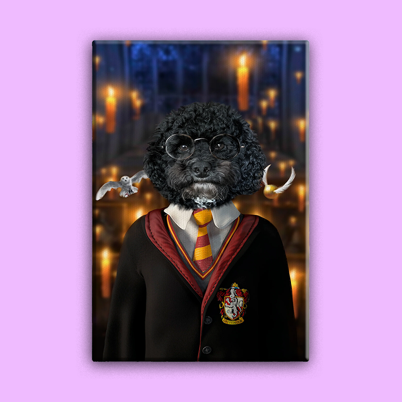 Harry Potter Gryffindor Pet Portrait – Inspired Magical Artwork